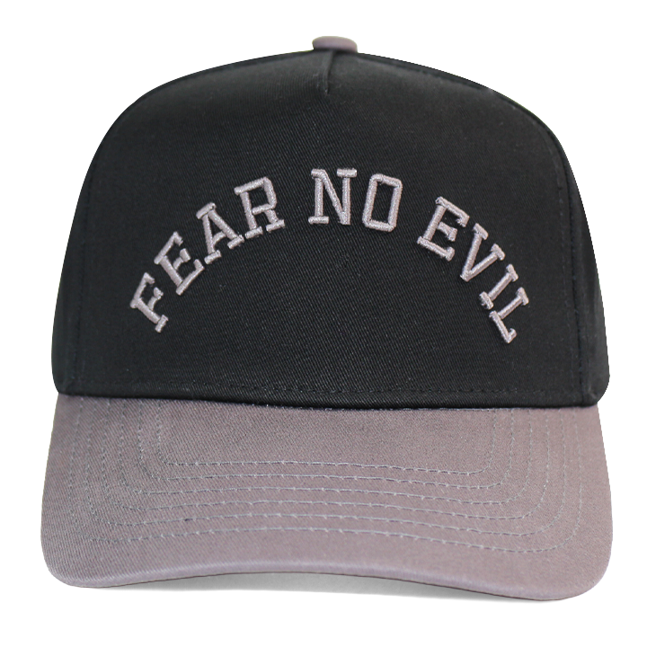 Fear No Evil Snapback - Black X Gray