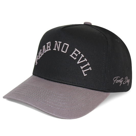 Fear No Evil Snapback - Black X Gray